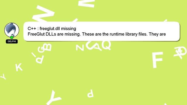 C++ : freeglut.dll missing смотреть онлайн