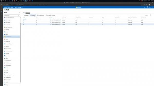 Установка файлового сервера (File Server) на Windows Server 2022