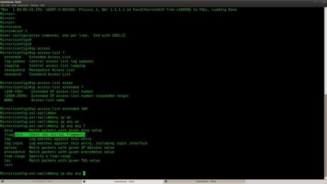 IP Fragment Filtering lab in GNS3 смотреть онлайн