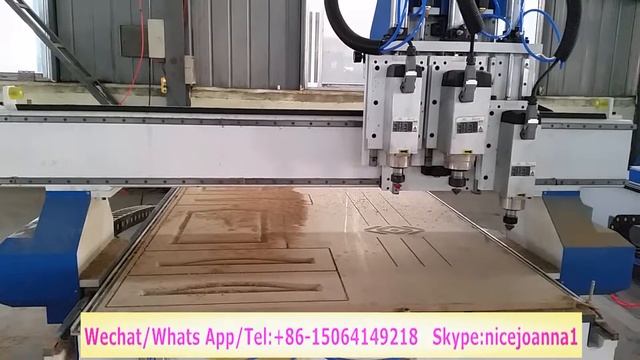 3 Operation CNC Router Machine With 3 Heads For Khaled Lebanon смотреть онлайн