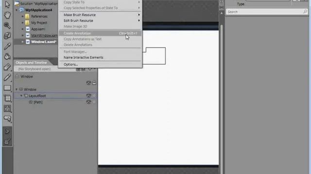 Строка меню Expression Blend 3 (8/28) смотреть онлайн