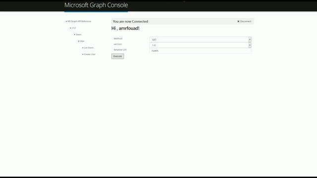 OfficeDev: Microsoft Graph API Console смотреть онлайн