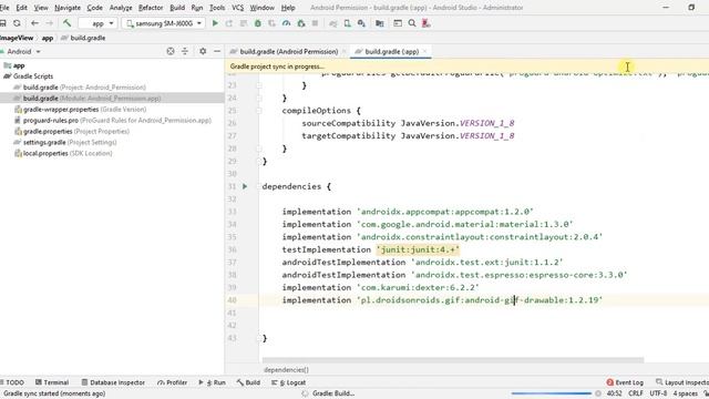 How to Play or View Gif Image in Android Studio App смотреть онлайн