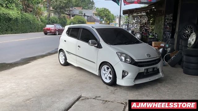 TOYOTA AGYA TRD MODIF SIMPLE RACINGLOOK // VOLKRAYS TE37 смотреть онлайн