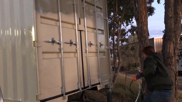 Building A Shipping Container House | Episode 3: Windows & Paint смотреть онлайн