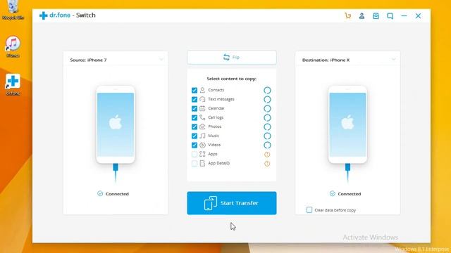 How to Transfer Data from iPhone to iPhone with dr.fone - Switch смотреть онлайн