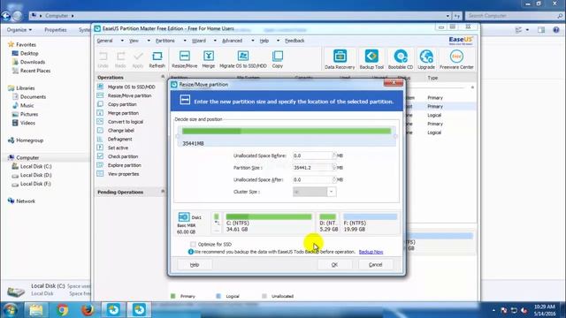 How To Resize Partition In Easeus Partition Master