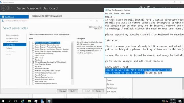 How to install ADFS active directory federation services in windows server 2016 - 2019 смотреть онлайн