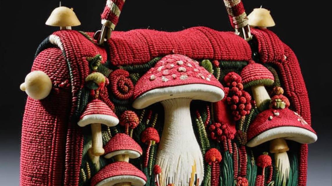 СУМКИ с узорами в виде ГРИБОВ и ПАПОРОТНИКОВ. От нейросети. ВЯЗАНИЕ. Подборка №2. смотреть онлайн