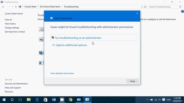 Windows 7 8.1 10 Use Maintenance task troubleshooter to fix problems with your Computer смотреть онлайн