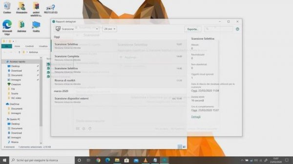 Windows Defender vs Kaspersky Anti-Virus-Test/Structure/Scan