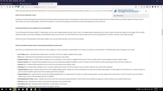 Automated software update (Qualys Browsercheck) смотреть онлайн