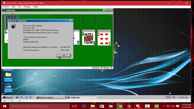 Windows 98 Build 1720 in Virtual PC 2007! смотреть онлайн