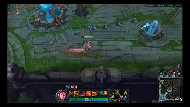League of Legends on Core 2 Quad Q6600 3GHz HD4670 1080p Low смотреть онлайн