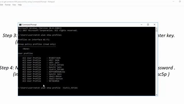 How to find Wifi password by using Command Prompt смотреть онлайн