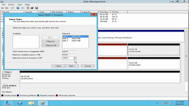 Windows Server 2012 (MCSA) - Lab 9.2 Cấu hình RAID mềm смотреть онлайн
