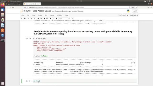 Threat Hunting Course with Jupyter, Hunting for Credential Access-LSASS Access, Part 8 смотреть онлайн
