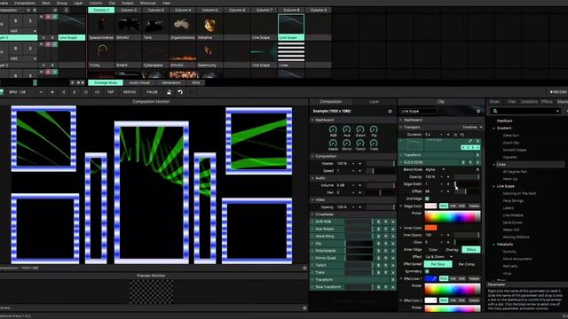 Slice Edges2.0 For Resolume Arena 7.14.0 Work Awasom Effect.Outline Border EffectDM insta-ndthedj8