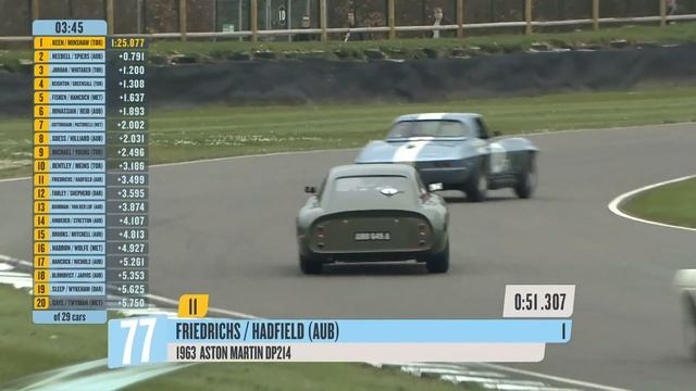 Ultra-rare Aston Martin Project 214 slides around Goodwood смотреть онлайн