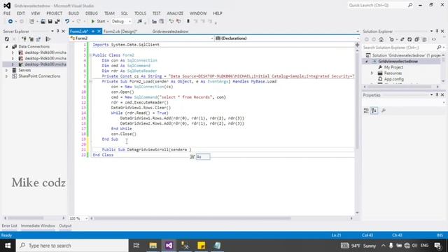 How to Scroll two Datagridview Scrollbars Simultaneously - VB.net смотреть онлайн