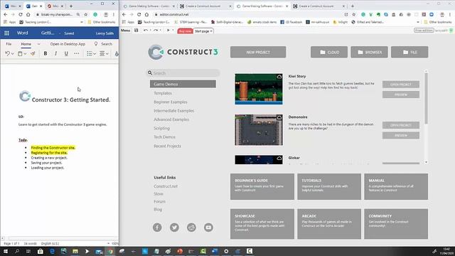 GaveDev with Construct 3: Registering, Saving and Loading смотреть онлайн