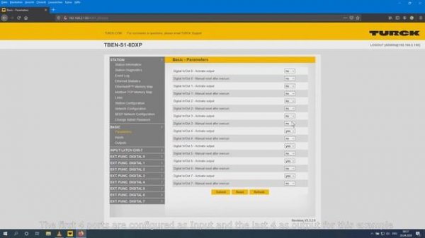 Ethernet/IP integration example for TURCK TBEN-S1-8DXP into LabVIEW: Tutorial 2