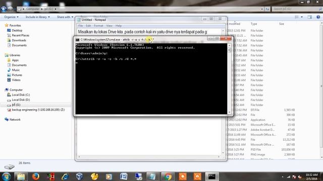 Easy Recovery file hidden by virus With Attrib смотреть онлайн