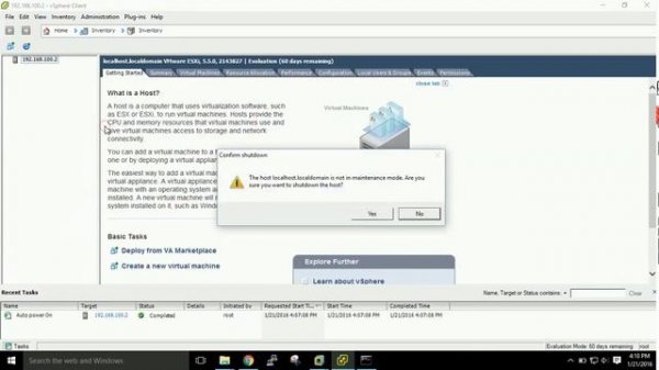 How to shutdown or reboot VMware vSphere using VMware vSphere Client