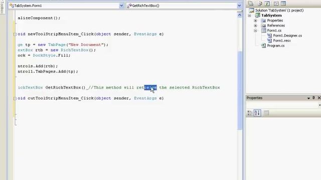 [C#] Tab System - Tabbed Notepad смотреть онлайн