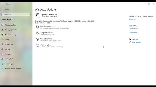 Update for Microsoft Defender Antivirus - KB2267602 and Antivirus Antimalware platform - KB4052623 смотреть онлайн