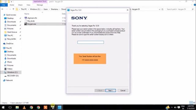 Sony Vegas Pro 12.0 - Authentication Code Fix-100% (2016) смотреть онлайн