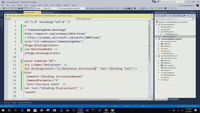 Xamarin.Forms 101: Control Reference Binding (View-to-View) смотреть онлайн