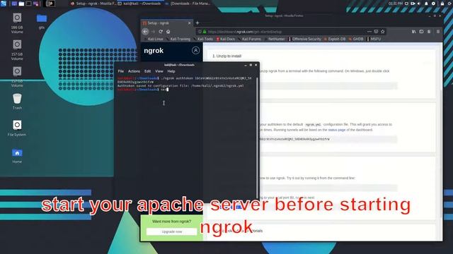 How to install NGROK on Kali Linux 2020.2 | Expose your localhost to WAN | No port forwarding смотреть онлайн
