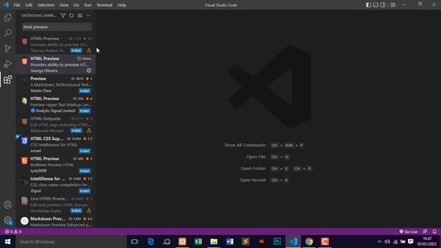 Cara Live Preview HTML di Visual Studio Code смотреть онлайн