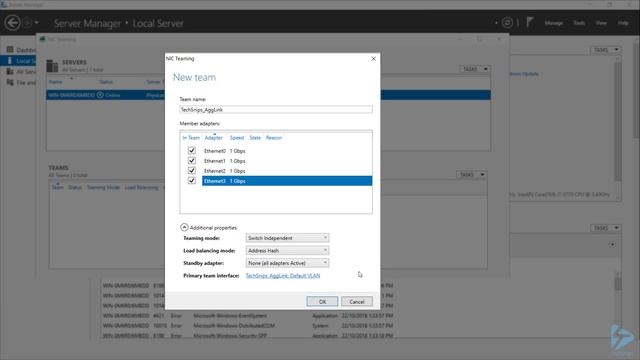 How To Set Up NIC Teaming In Windows Server 2019 смотреть онлайн
