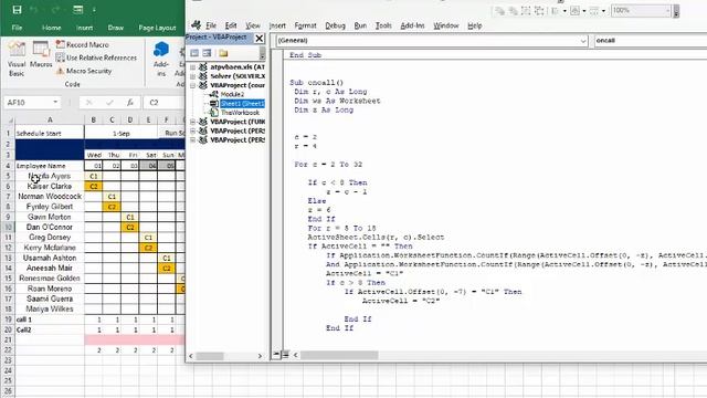 Schedule on-call shifts a number of days apart in Excel смотреть онлайн