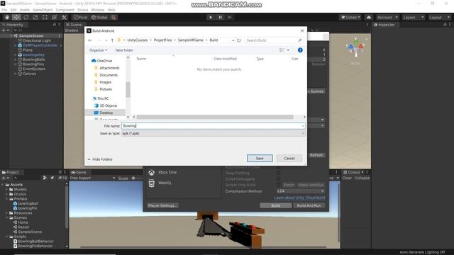 10 Export Build File | VR Bowling Game with Unity and Oculus Quest 2 смотреть онлайн