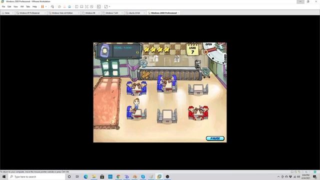 Diner Dash Gameplay on Windows 2000 смотреть онлайн