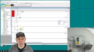 Creating an RS232 Serial driver in RSLinx, cable selection, basic ladder logic example.