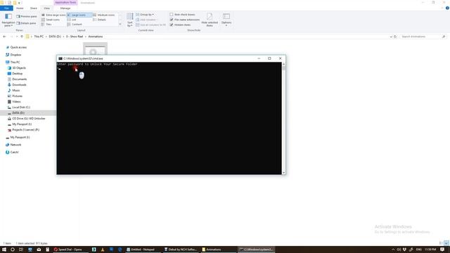 How to Lock any folder in Windows with simple MS DOS command смотреть онлайн