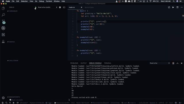 Debugging Rust смотреть онлайн