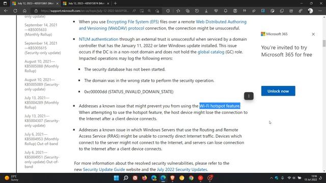 Microsoft release Patch Tuesday updates for Windows 7 ESU (KB5015861) and Windows 8.1 (KB5015874) смотреть онлайн
