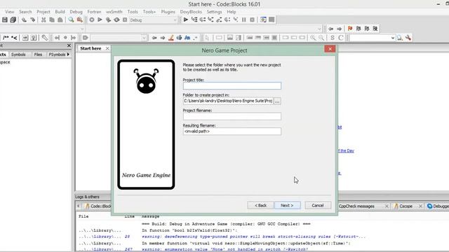 Nero Game Engine (SFML - Box2d) / Codeblocks Project Wizard смотреть онлайн