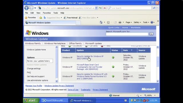 Installing Updates through Windows update web page in Windows XP in 2022 ? смотреть онлайн
