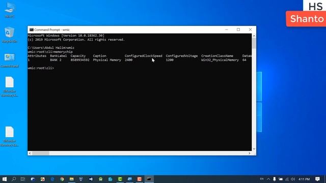 RAM bus speed check in command on windows 10 | Bangla Tutorial by HS Shanto смотреть онлайн