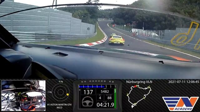 RN #1 Onboard video Nürburgring VLN, ASTON MARTIN GT4, 08:44.921 смотреть онлайн