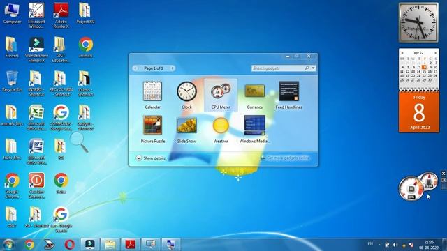 Desktop Gadgets | Amazing Feature | Windows 7 | By Rishabh Gupta смотреть онлайн