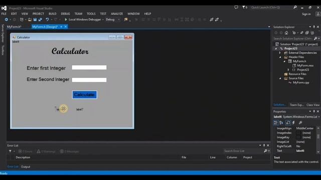 How to Make Simple Windows Forms Application in C++ GUI (Visual Studio) (Hindi/Urdu) смотреть онлайн