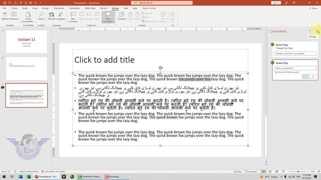 MS Powerpoint 2021 Review and View Tab | Learn MS PowerPoint Lecture 11 | MS PowerPoint Course смотреть онлайн