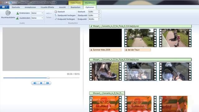 4. Texttools und Audiodatei einfügen mit Windows Live Movie Maker 14.0 смотреть онлайн